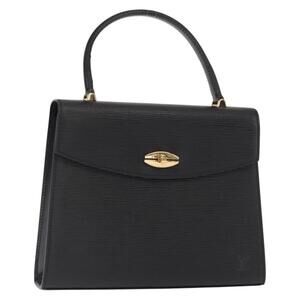 LOUIS VUITTON Epi Malesherbes Hand Bag Black M52372 LV Auth bs31788